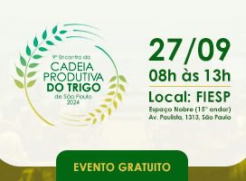 9º Encontro do Trigo de São Paulo debate projeções e tendências futuras para a cadeia do cereal